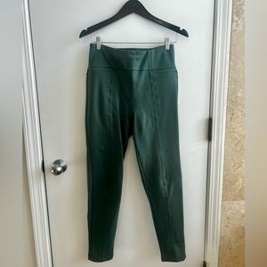 Betabrand Dress Pant Yoga Pants - Skinny Green Medium